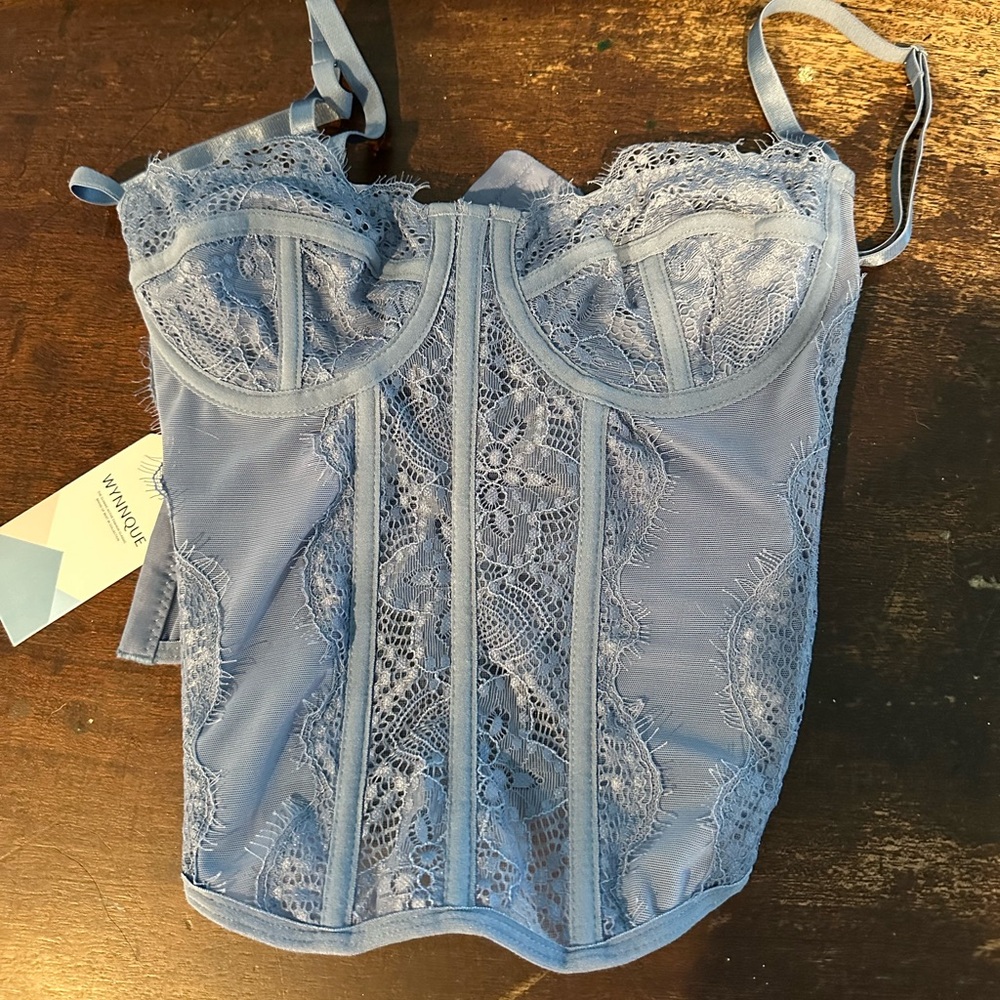 Amazon blue corset